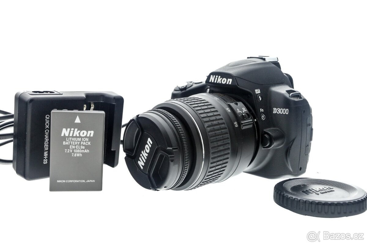 Zrcadlovka Nikon D3000 + 18-55mm