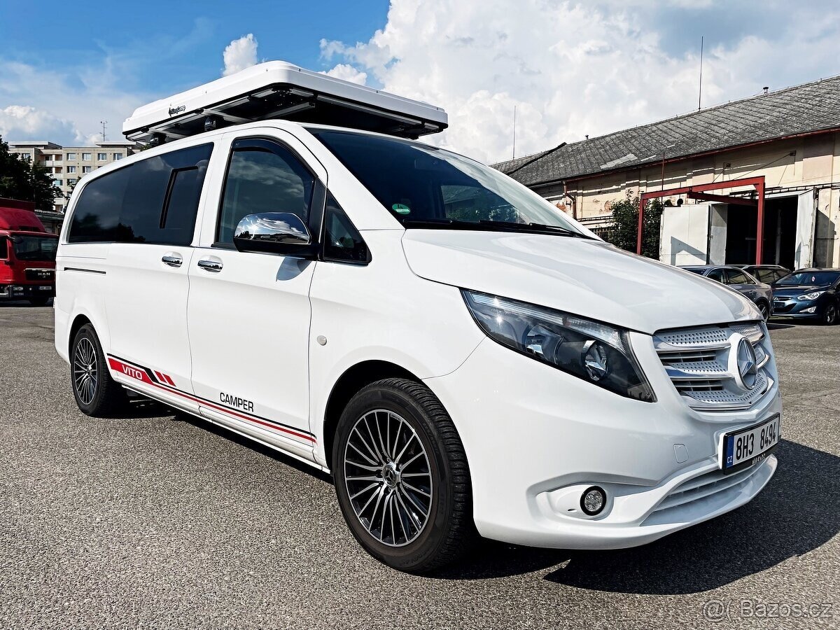 MERCEDES-BENZ VITO CAMPER OBYTNÝ LONG SERVIS MB 2020 6MÍST