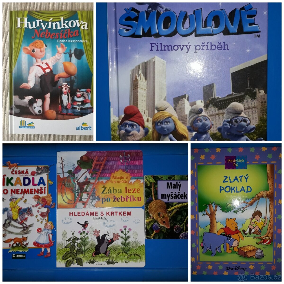 Pohádky - Krtek, Medvídek Pú, Šmoulové aj.