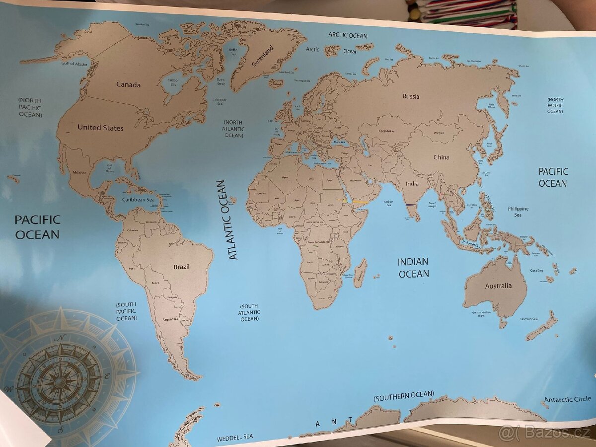 Stírací mapa