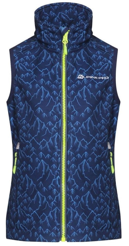ALPINE PRO dětská softshellová vesta ASKLEPIOSO 2 140 - 146