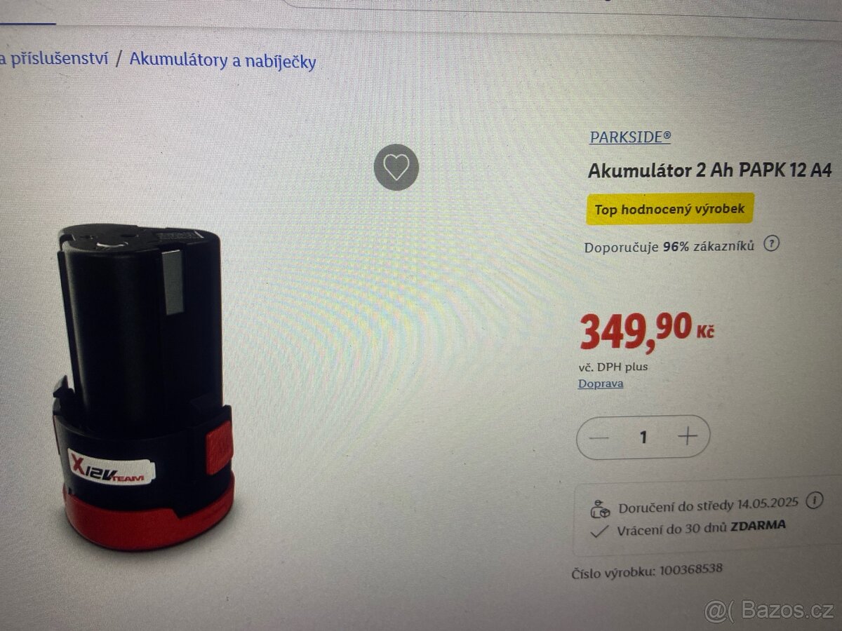 Koupím tuto baterii.