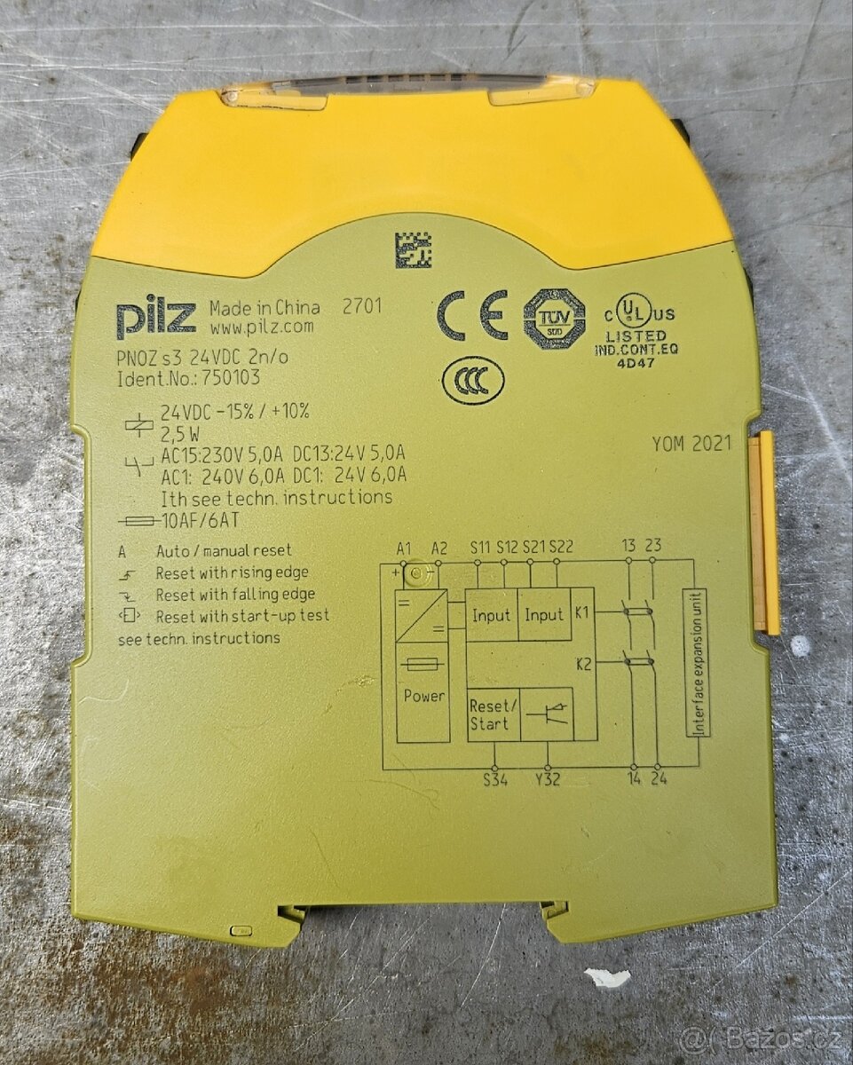 Bezpečnostní relé Pilz PNOZ S3