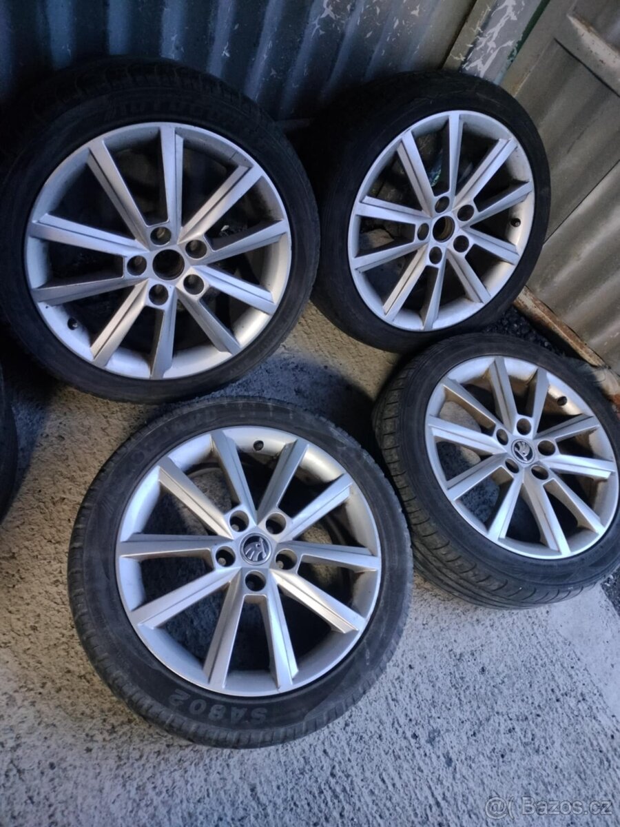 4ks alu disky orig. Škoda 5x112 R17