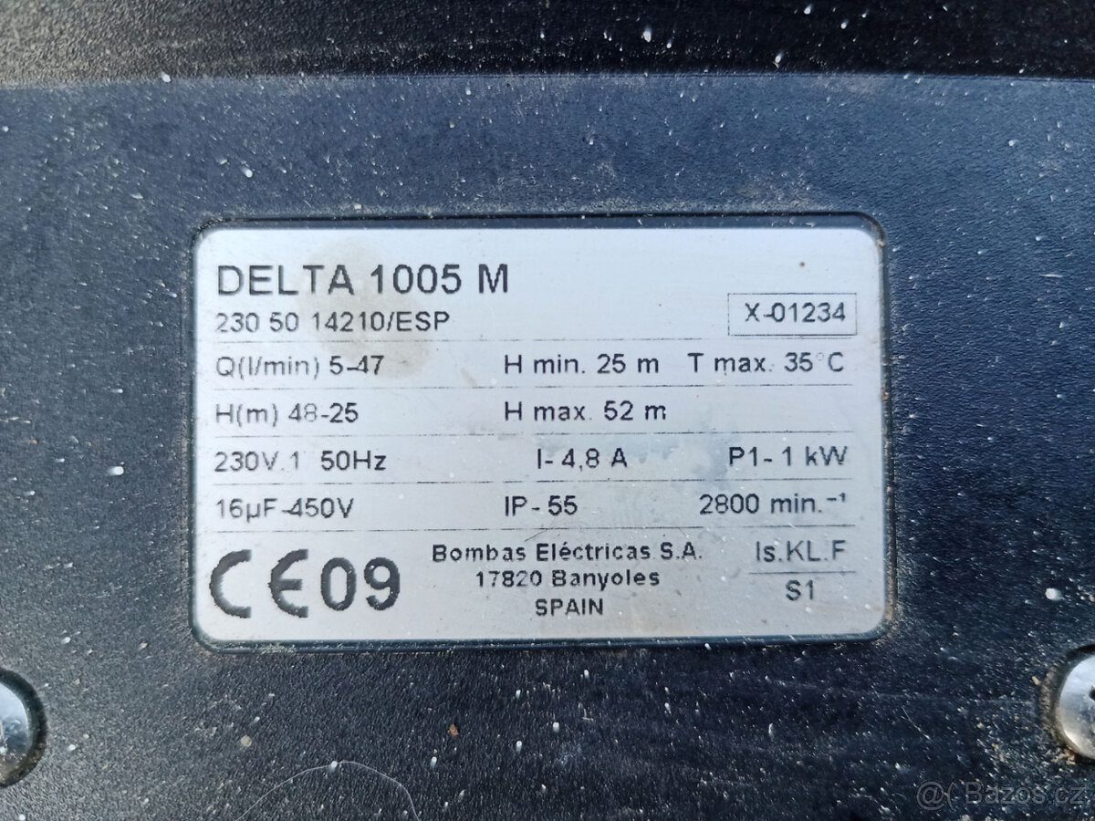 Čerpadlo k domácí vodárně