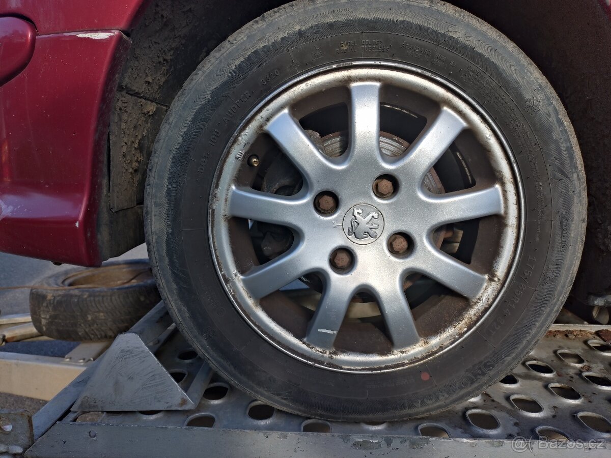 Originální hliníková kola Peugeot 206