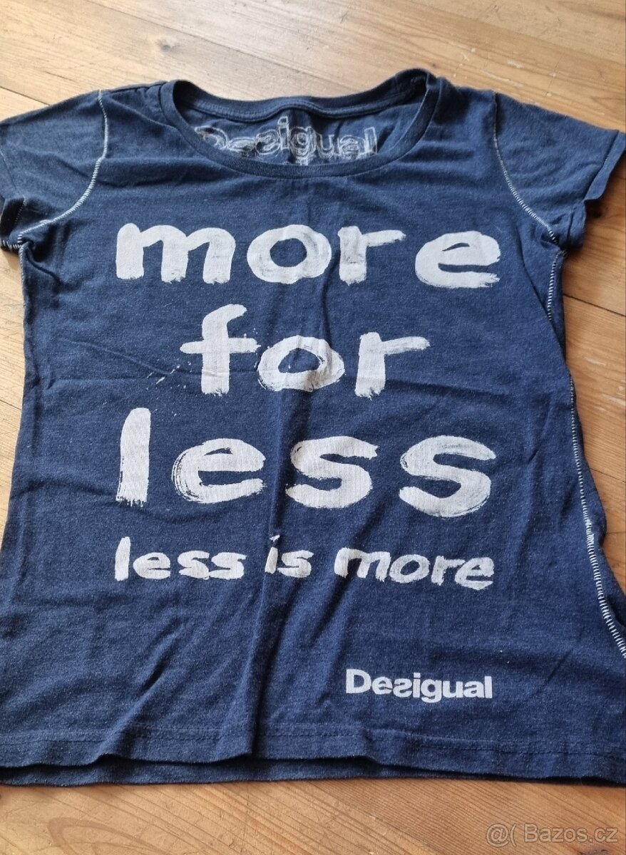 Dámské  modré triko Desigual