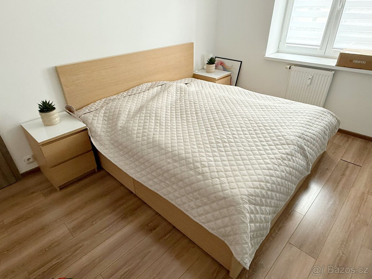 Postel 180×200 rošty, matrace