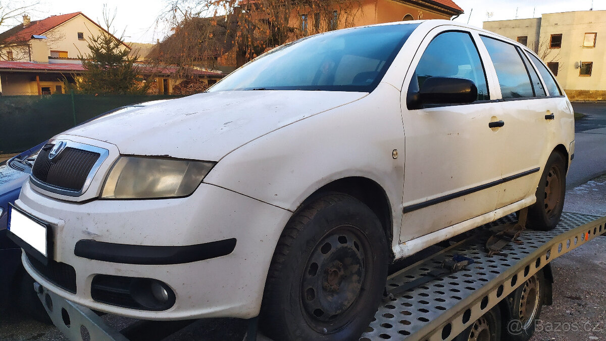 ŠKODA Fabia I 1.4 TDI 55 kW combi DÍLY facelift BÍLÁ