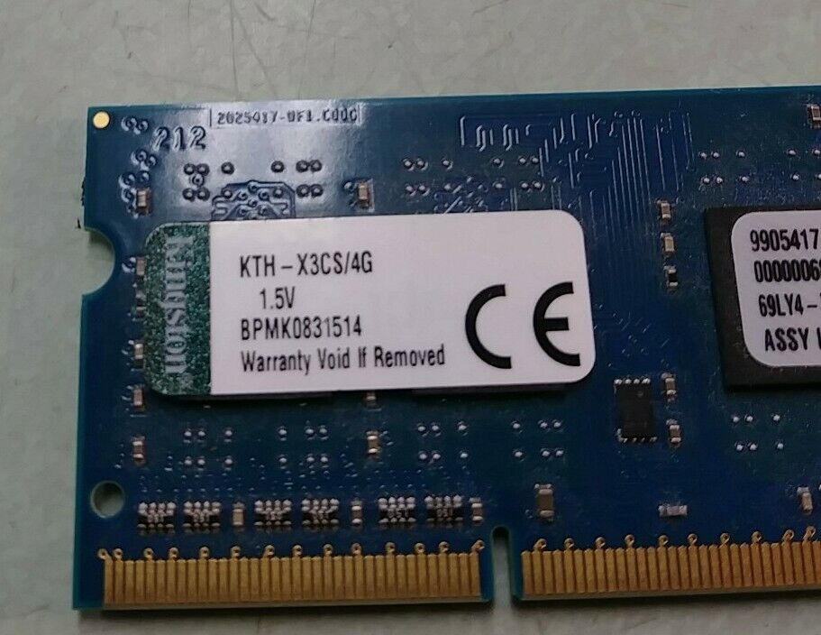 Kingston RAM DDR3 4GB PC3-12800S 1600MHz KTH-X3CS/4G