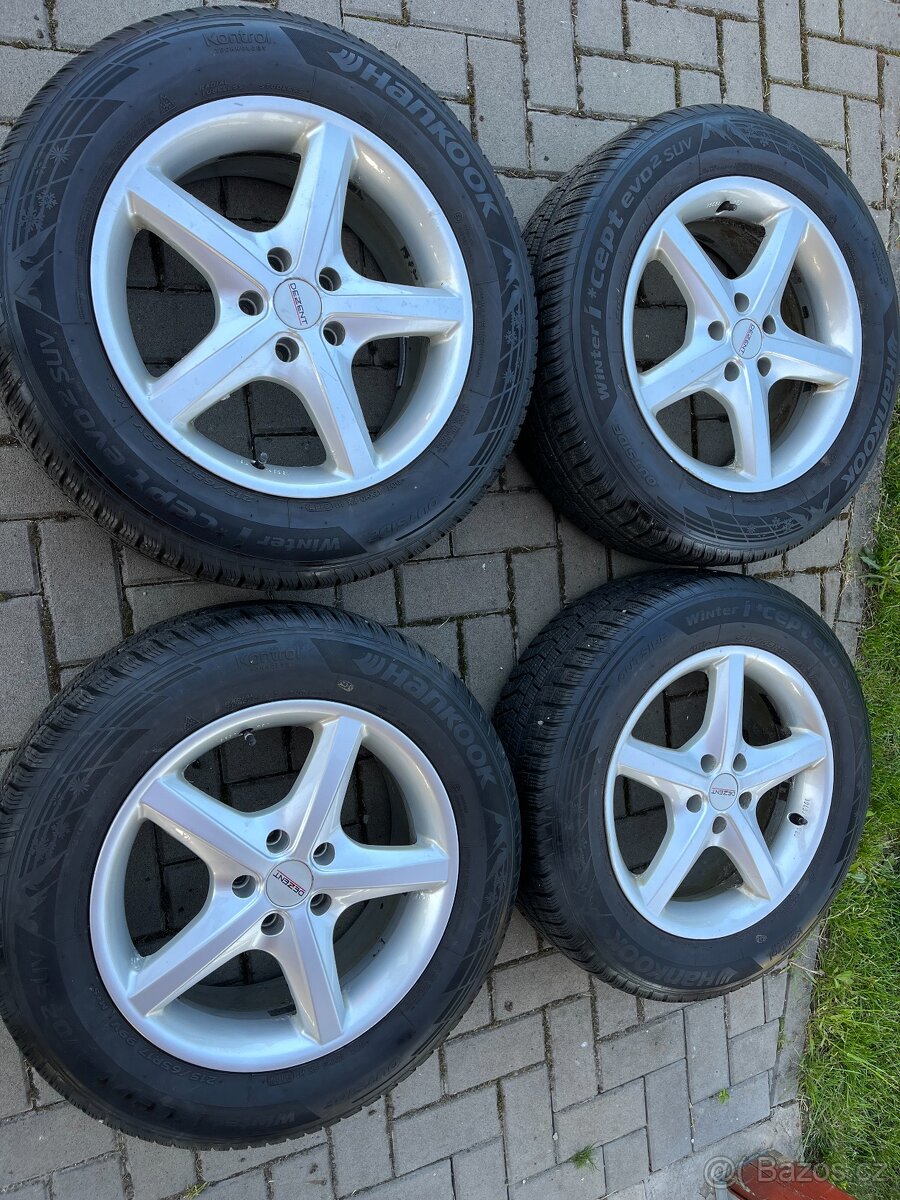 4x alu disky 5x112 R17, zimní pneu 80 %