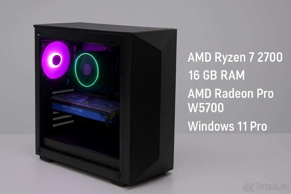 Herní/Pracovní PC – Ryzen 7, W5700, Win 11 Pro