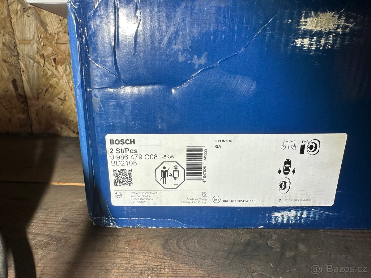 zadní brzdové kotouče Kia Hyundai Bosch 0986479C08