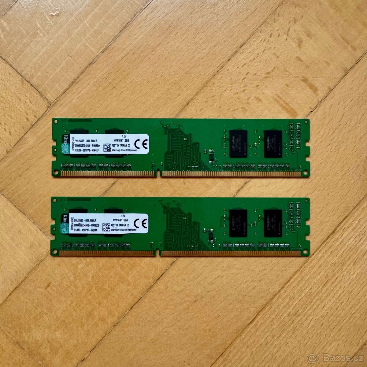 Kingston 4GB KIT (2x2GB) DDR3‑1600MHz DIMM CL11 Non‑ECC