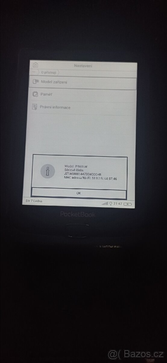 Čtečka pocketbook pb616 lite + kryt