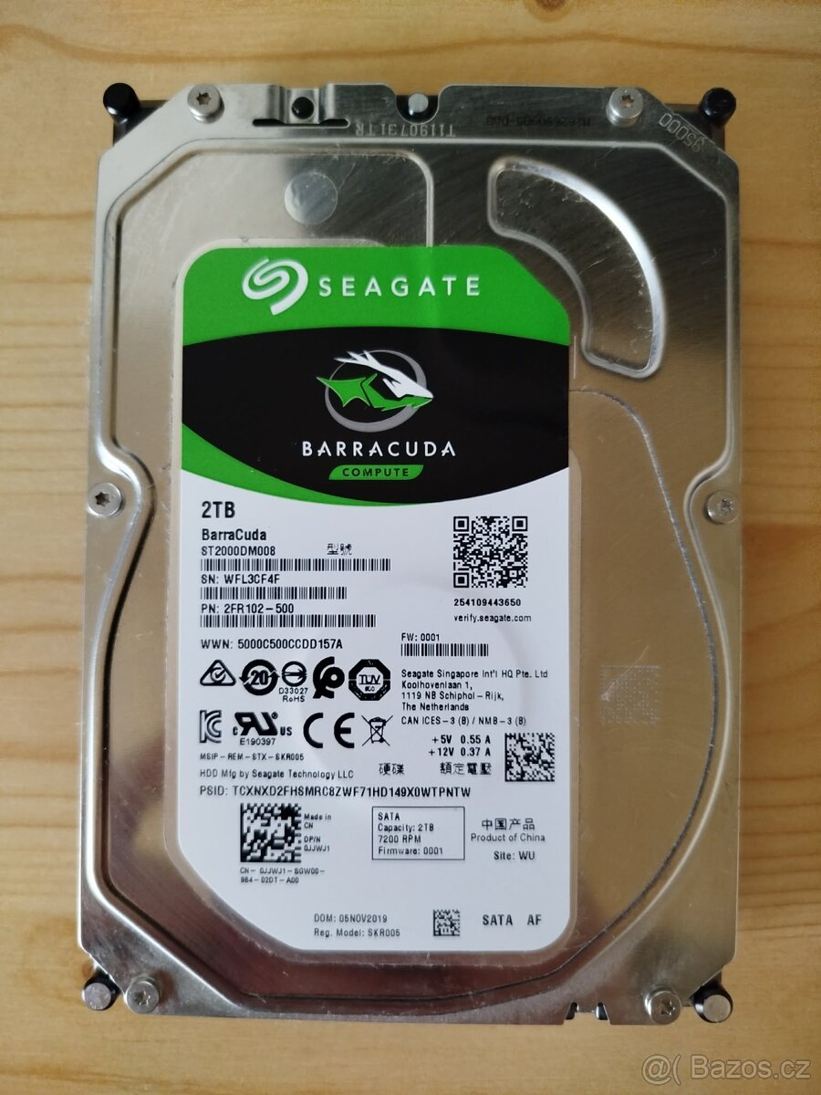 Pevný disk Seagate BarraCuda 2TB