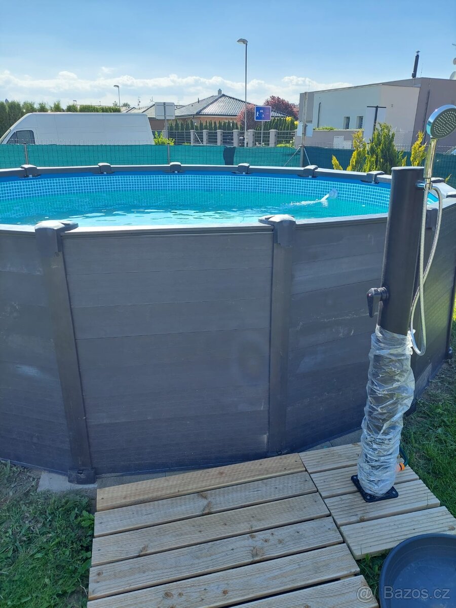 Nadzemní bazén INTEX Graphite Grey Panel