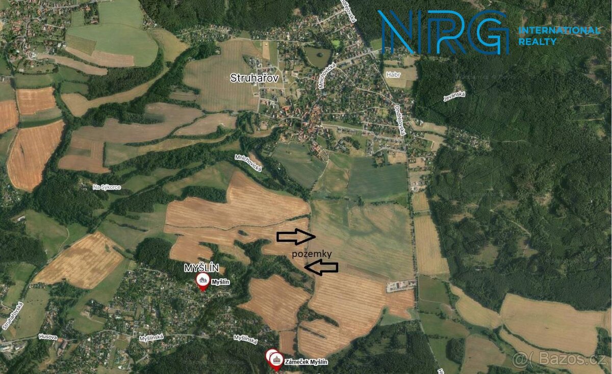 Prodej pozemek Pole Struhařov 251 64