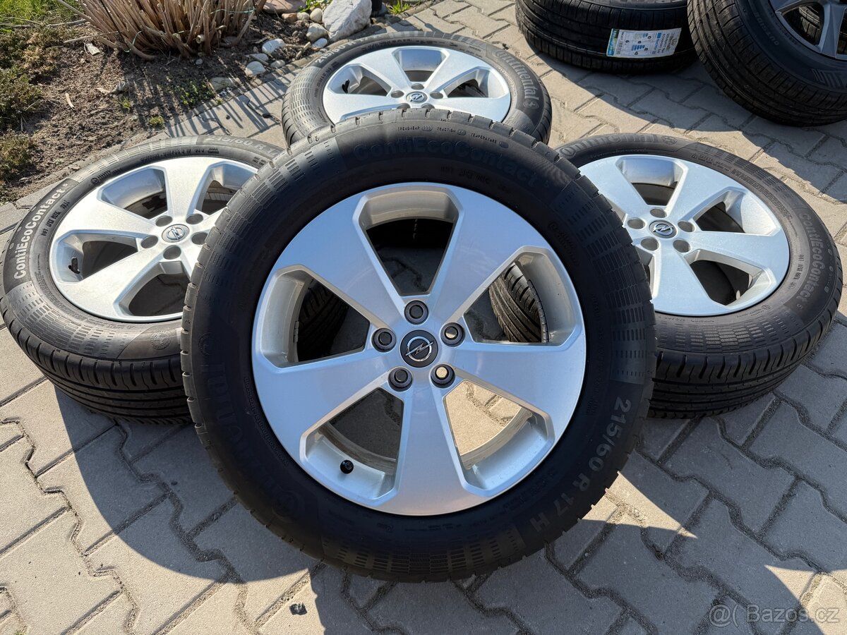 4x al kola 5x115 17 + pneu letní 215/60 R17