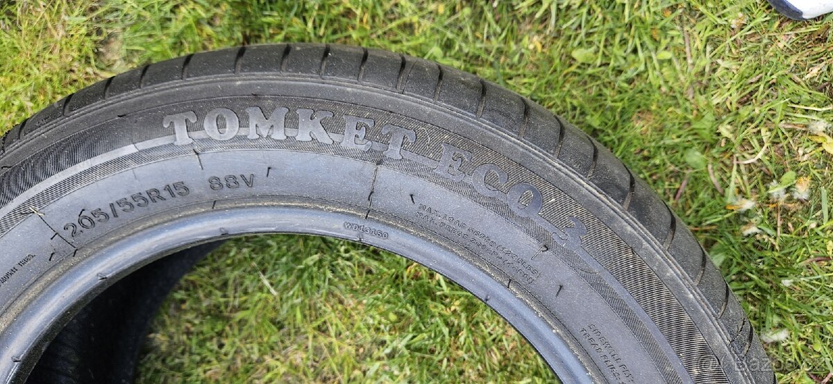 205/55 R15 letní pneumatiky, nejeté