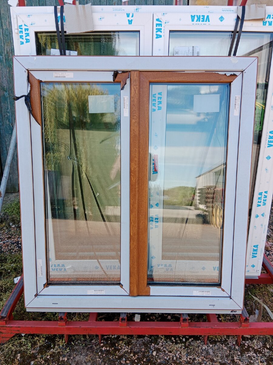 Plastové okna 132x120 NOVÉ