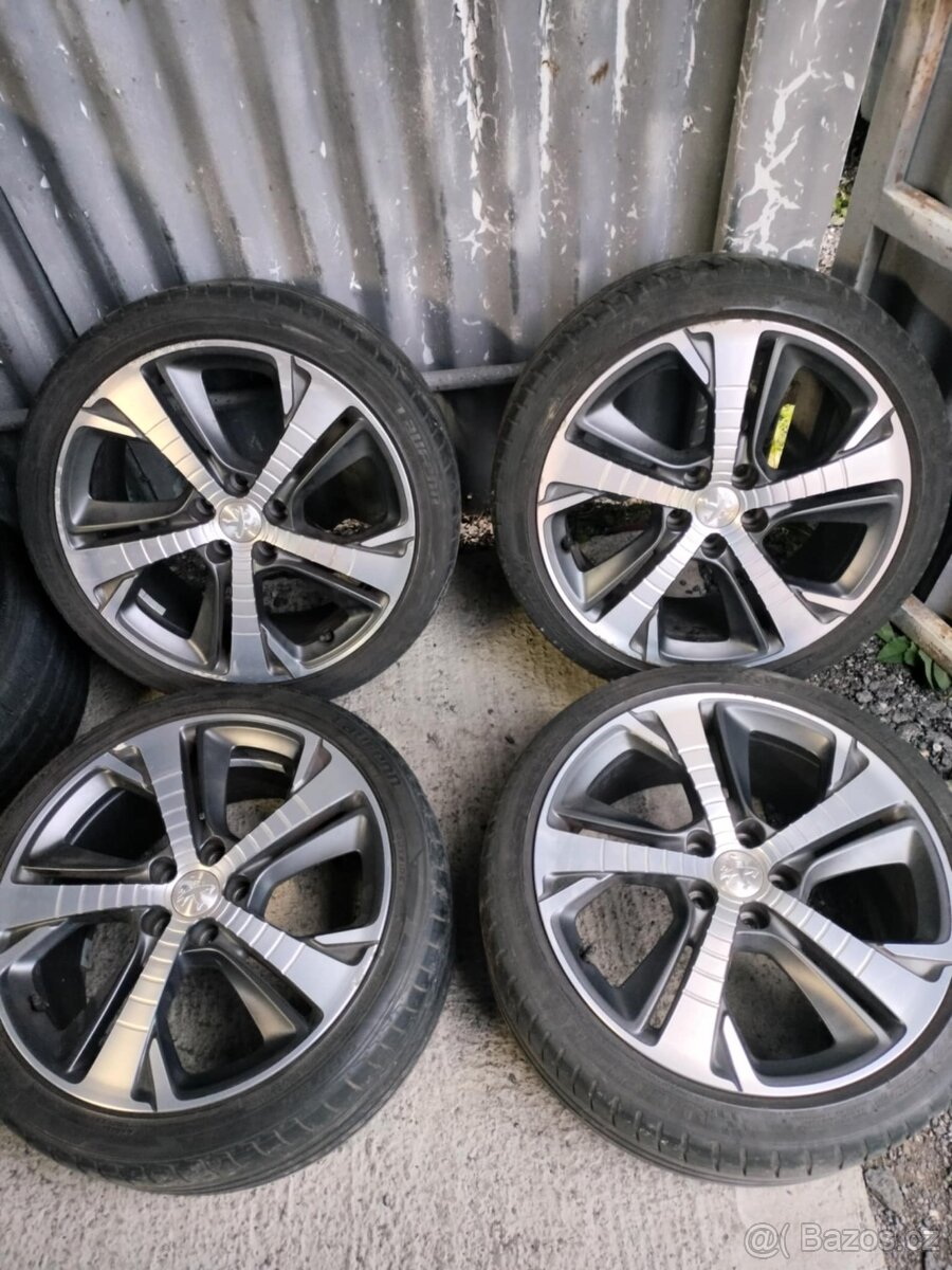 4ks alu disky orig. Peugeot 5x108 R18 225/40 r18