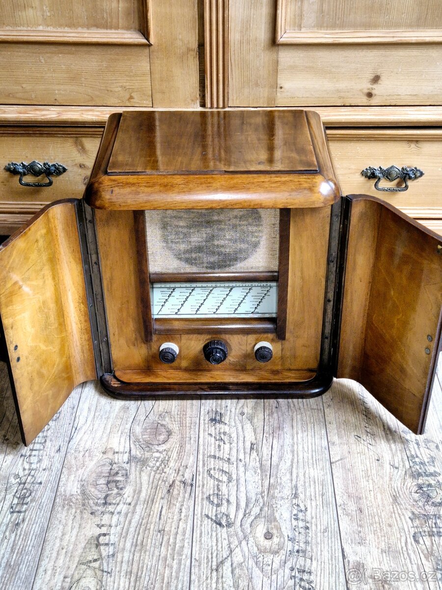Rádio Mikrofona MK 306 Superdual Luxus, 1935-36