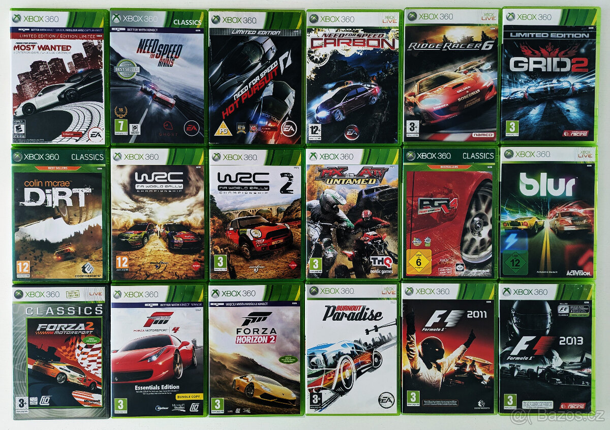 Závodní hry na Xbox 360 ------PRAHA------