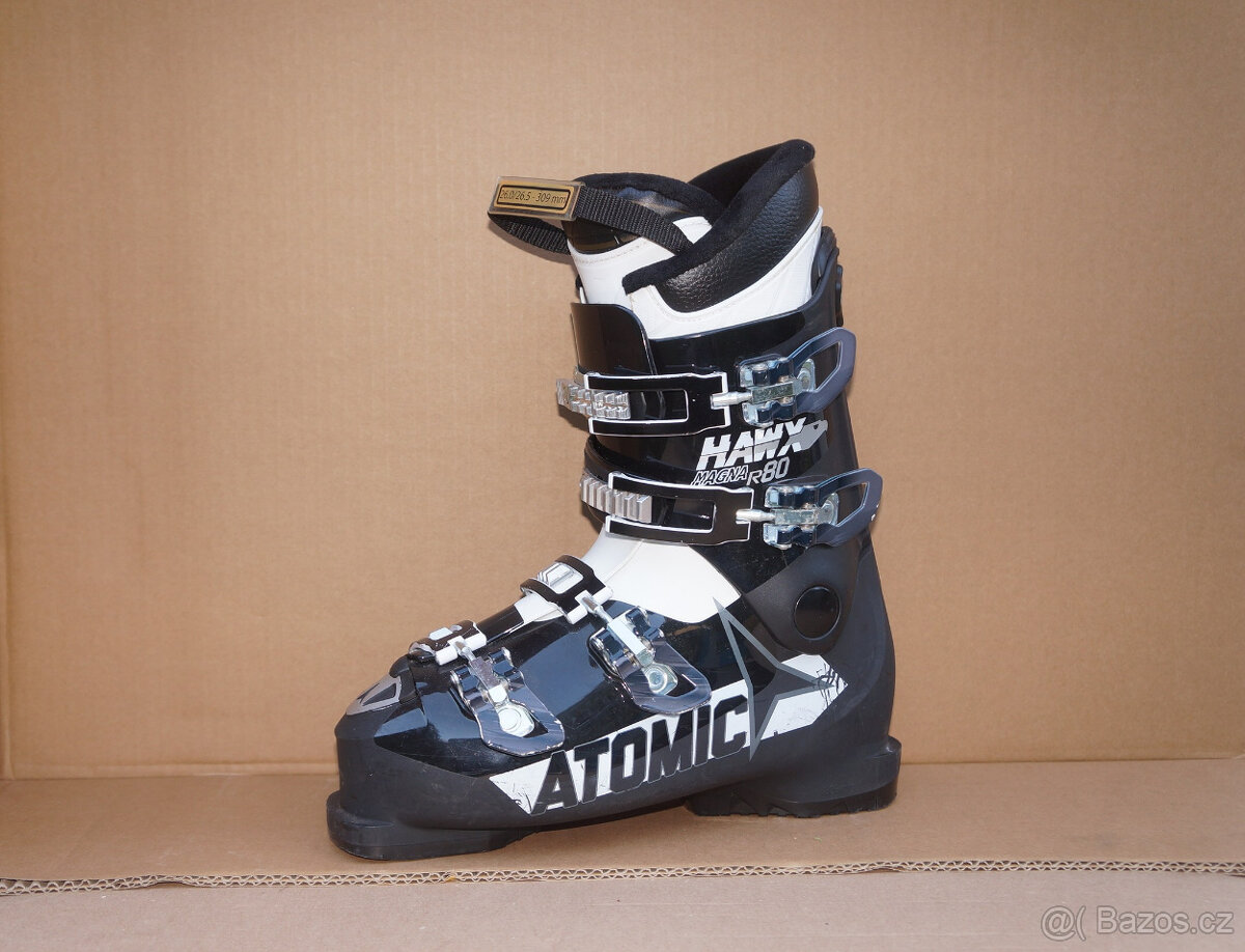 Lyžáky 41 Atomic vel. 26 až 26,5 (7,5UK; 41EU) bezvadný stav