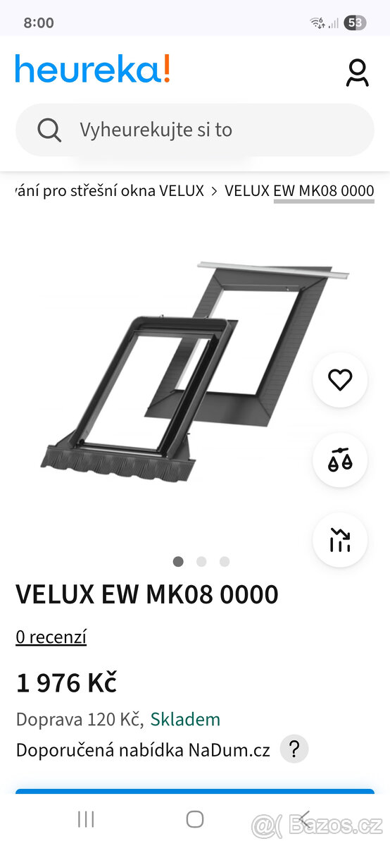 Těsnění k oknům Velux ELX MK008