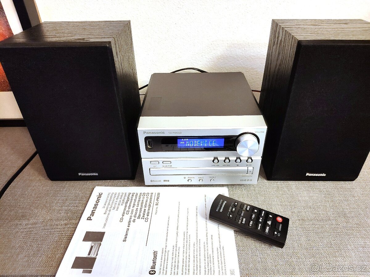 Microsystém Panasonic SC-PM250 repro 20W-JAKO NOVÝ