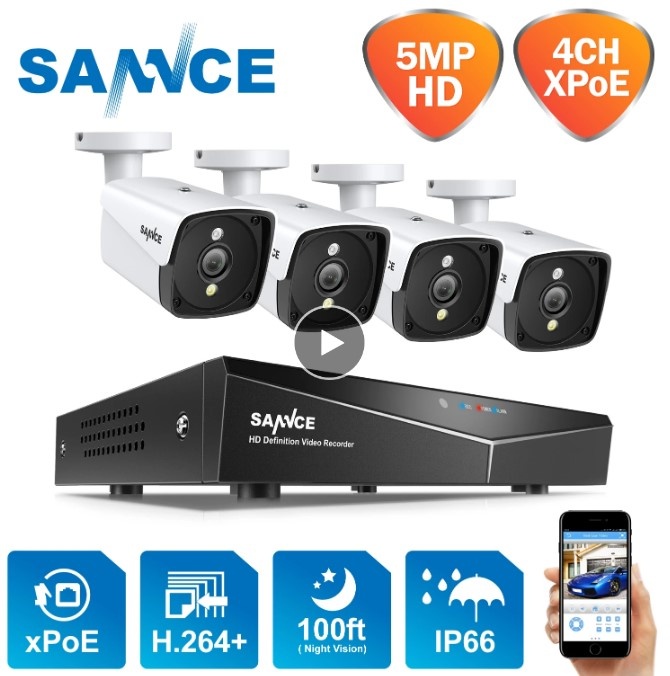 Kamerový systém SANNCE - 4 kamery - NOVÝ