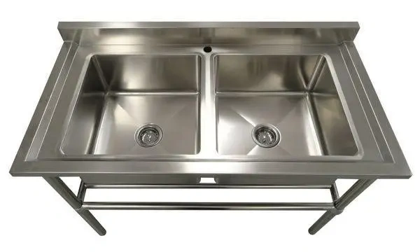 Nerezový dvojdřez 120 cm