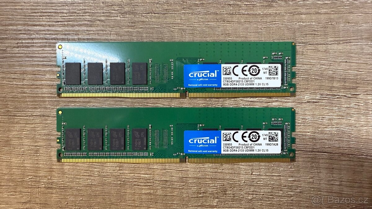 Crucial 2x8GB DDR4-2133 UDIMM