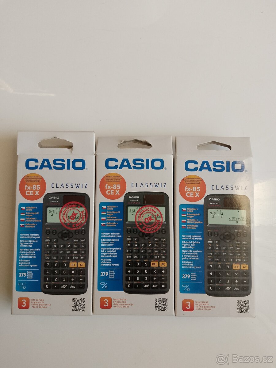 Casio Kalkulačky FX 85 CE X 3 kusy