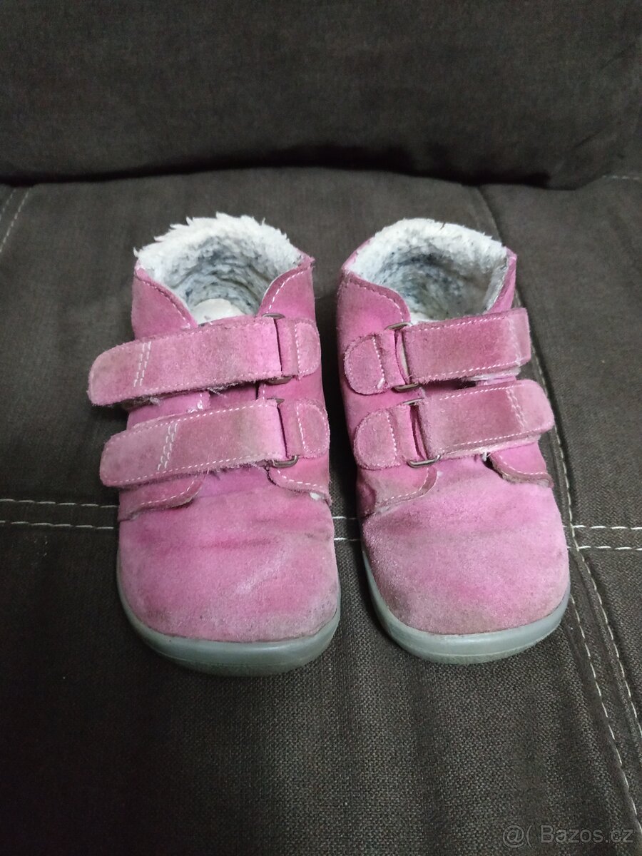 Barefoot dívčí zimní boty Beda vel 26