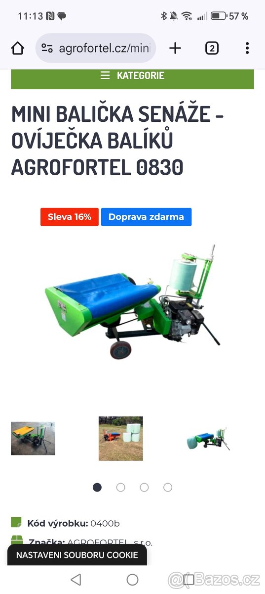 Miniovíječka (balička) senáže