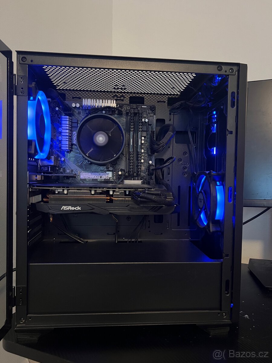 Levná herní PC sestava, 5700xt, Ryzen 5, 16gb ram