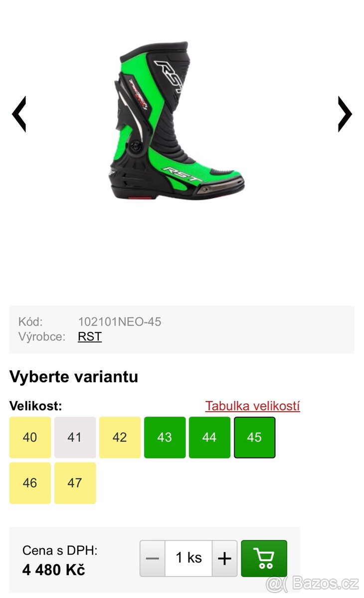Boty na motorku RST