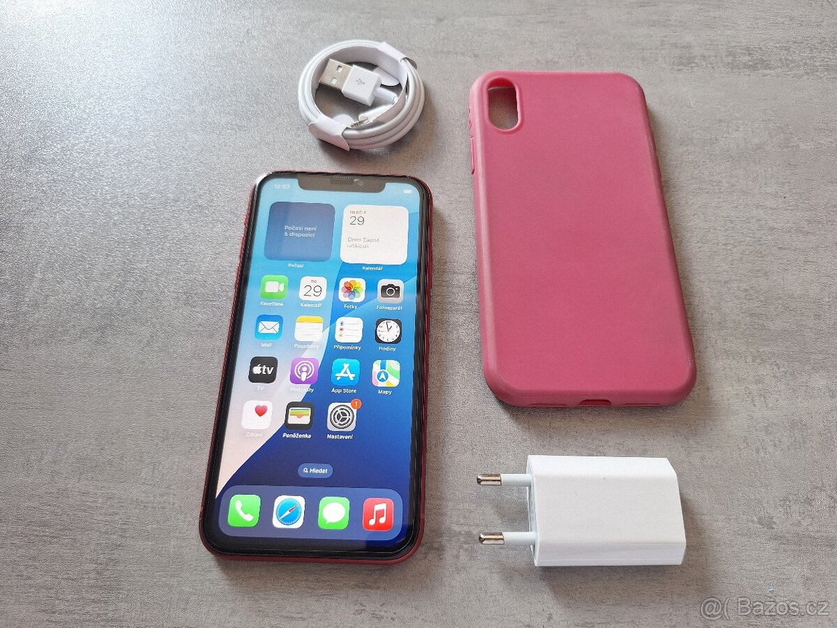 iPhone Xr 64gb product red, baterie 79%