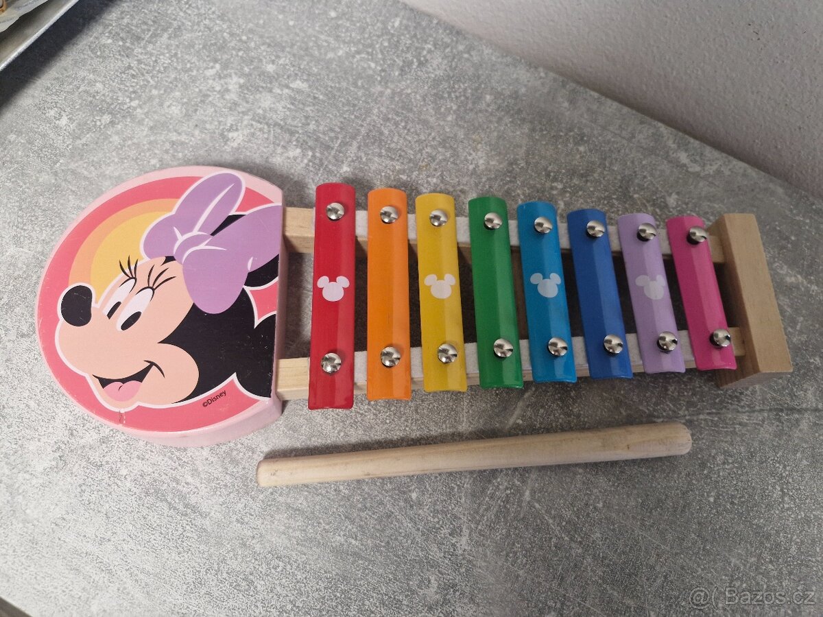 Dřevěný xylofon Minnie