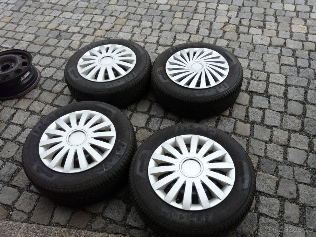 ZIMNÍ PNEU + DISKY ŠKODA VW 15" SEAT 195/65R15