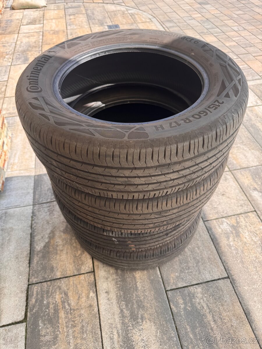 215/60R17H Continental EcoContact 6,DOT 01/24 sada 80% vzore