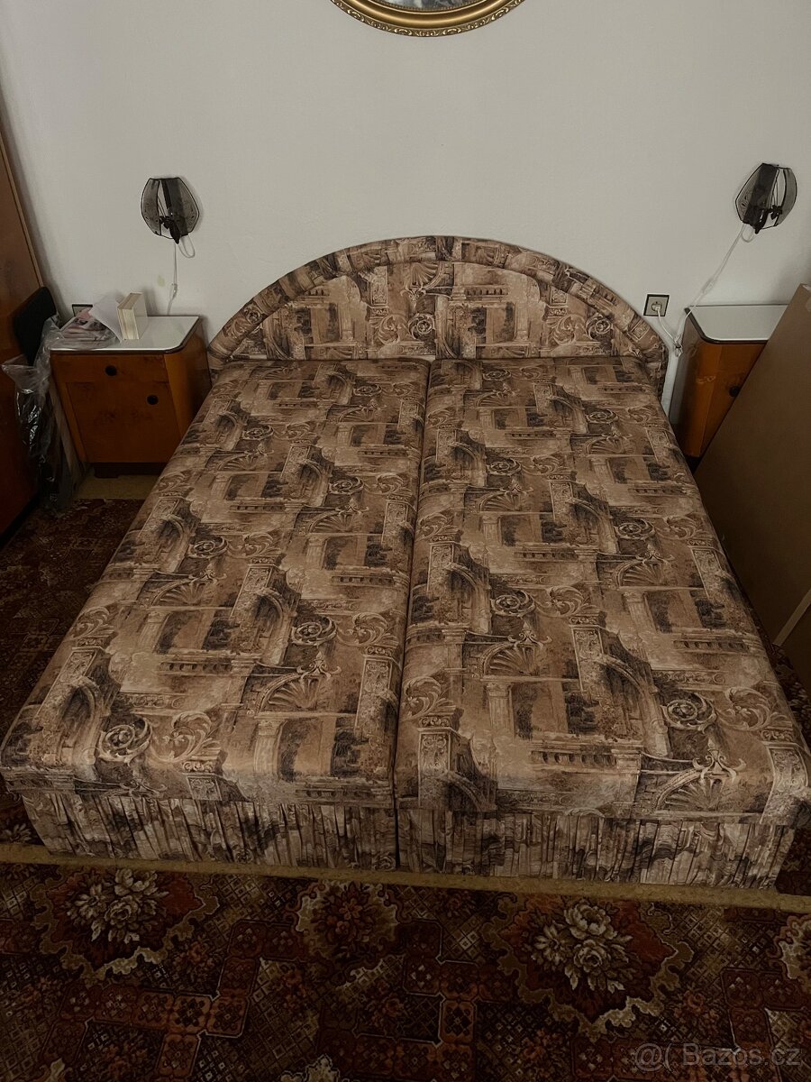 Manželská dvojpostel 200x160cm s úložným prostorem