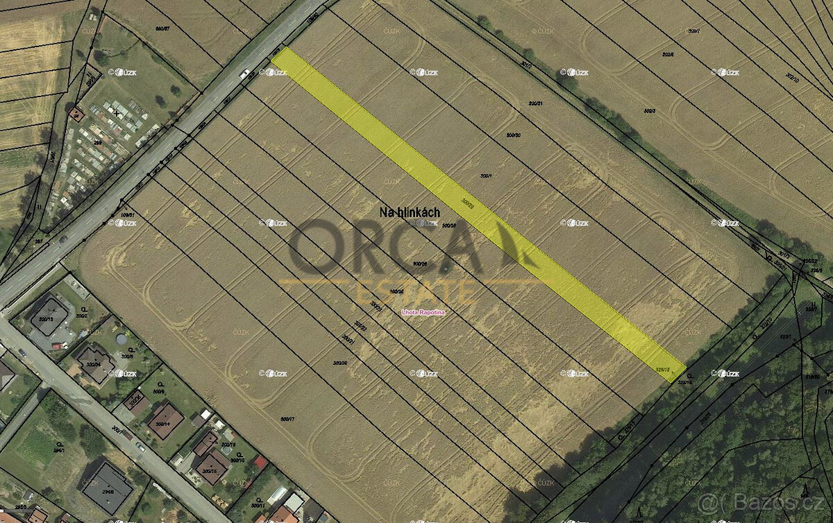 Prodej zastavitelného pozemku 2050 m2 v k. ú. Lhota Rapotina