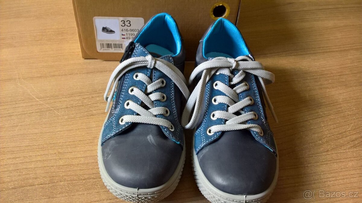 Jarní/podzimní kožené boty Baťa, vel. 33