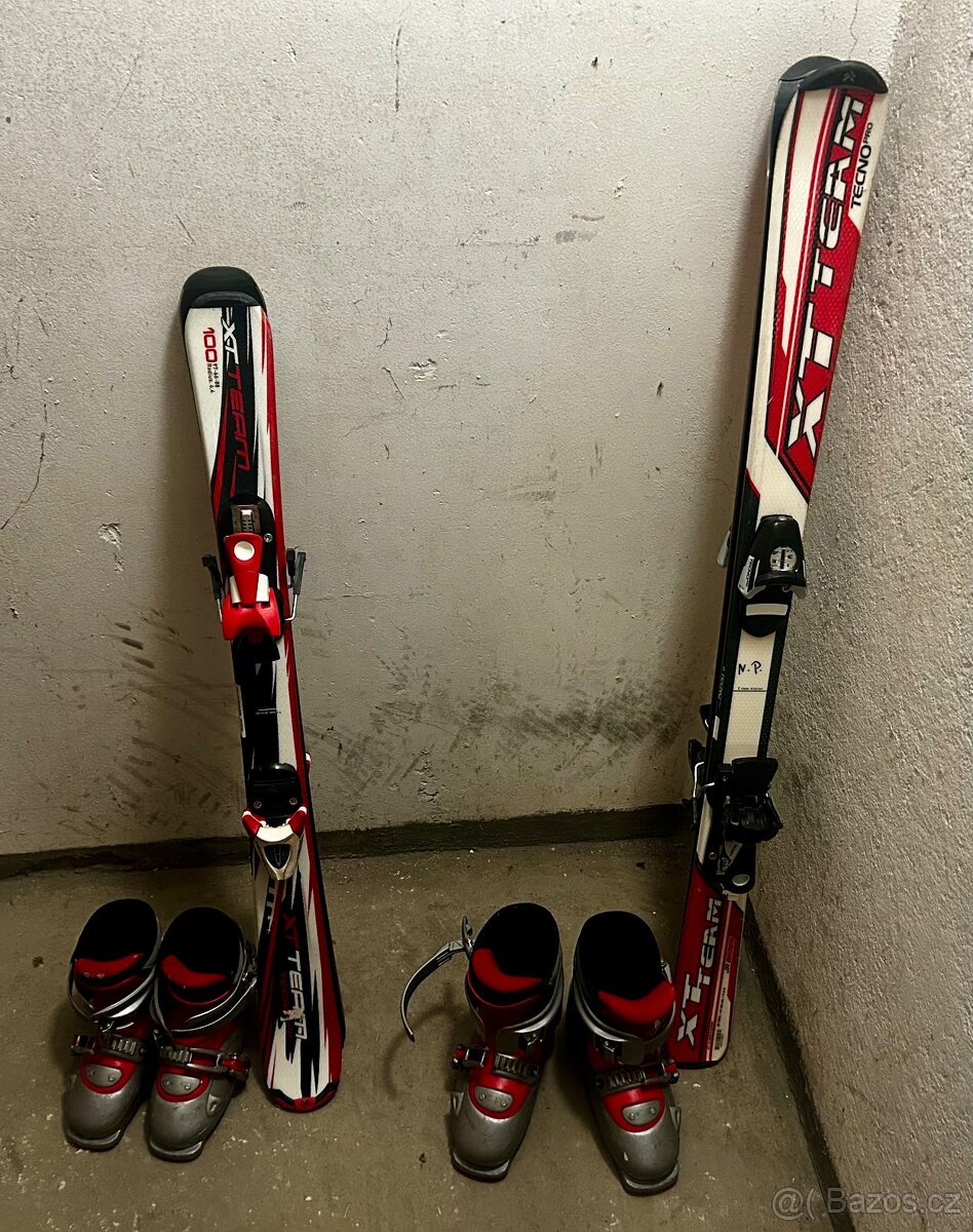 Dětské lyže 100 a 120 + přeskáče