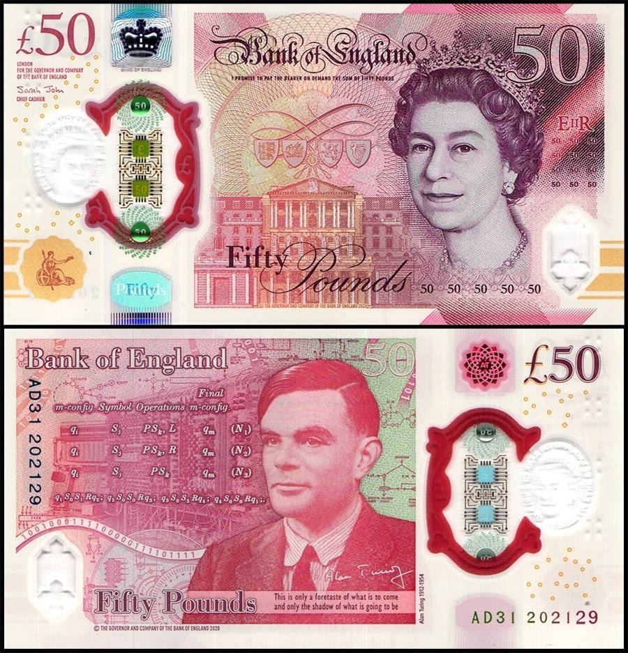 Velká Británie - 20 Liber bankovka, 2020, UNC