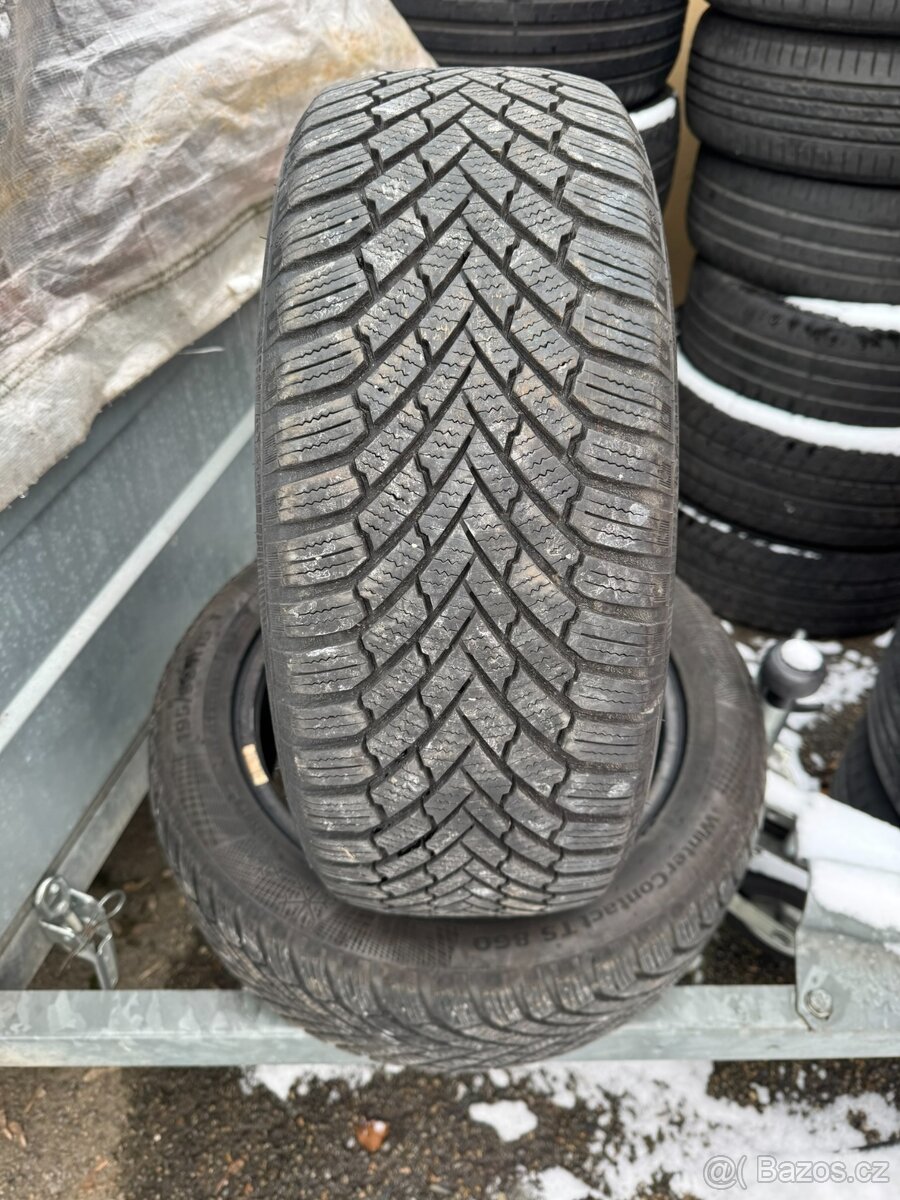 2ks 195/50 R15 zimní 90% obě za 700,-