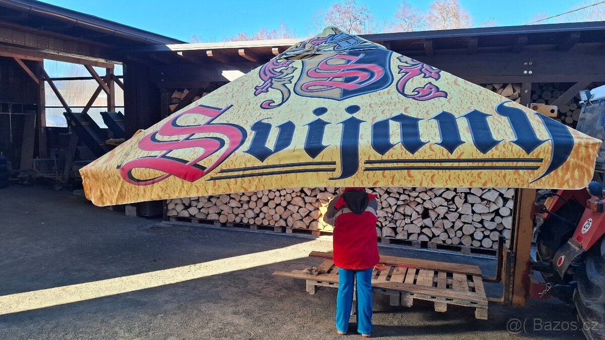 Slunečník Svijany 3,5x3,5 metru